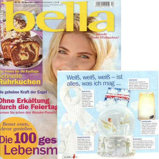 Bella über den Trend zu Weiß und einer passenden Schneekugel - Schneekugelhaus