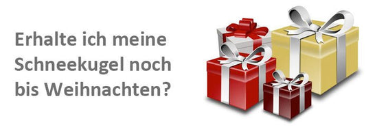 Kommt das Paket noch rechtzeitig bis Weihnachten? - Schneekugelhaus