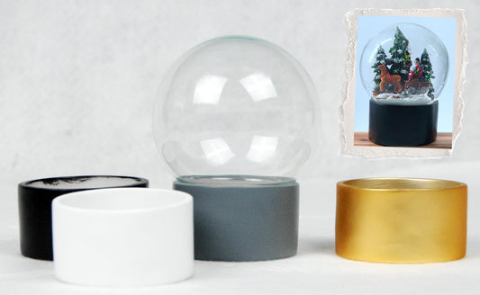 Neu – Speziell für Bastler und Kreative! Bastelsets im geraden Pure-Design - Schneekugelhaus