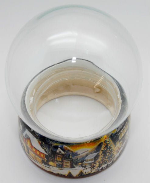 150mm DIY Schneekugelset Winter dunkel mit Spieluhr Winter Wonderland - Schneekugelhaus