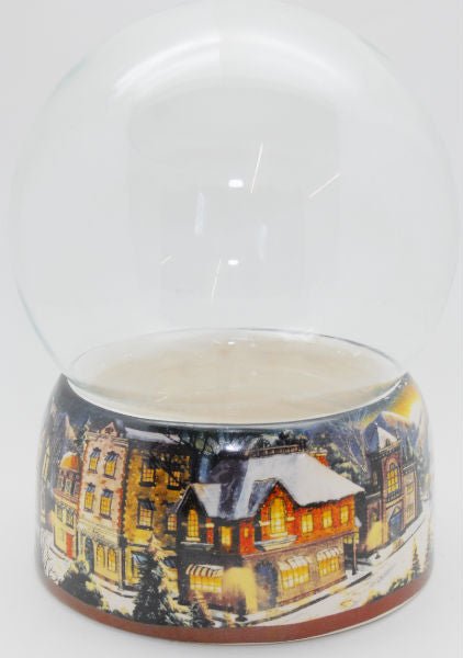 150mm DIY Schneekugelset Winter dunkel mit Spieluhr Winter Wonderland - Schneekugelhaus