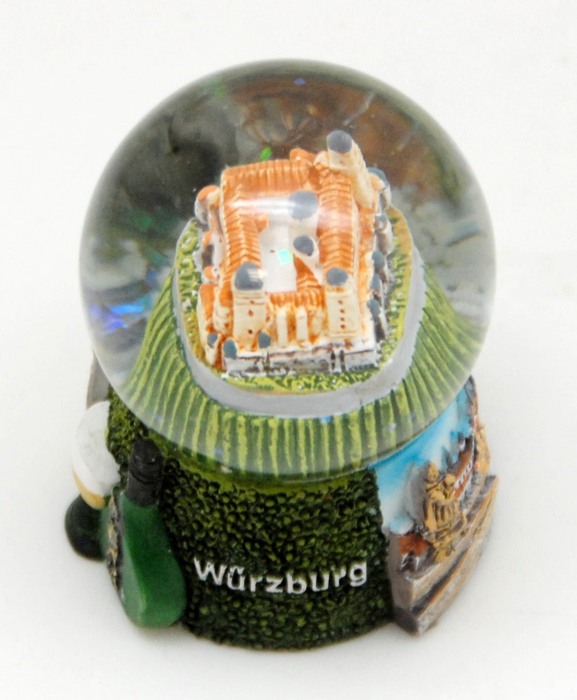 2er Set süße Souvenir-Schneekugeln Würzburg Festung Marienberg Residenz - Schneekugelhaus