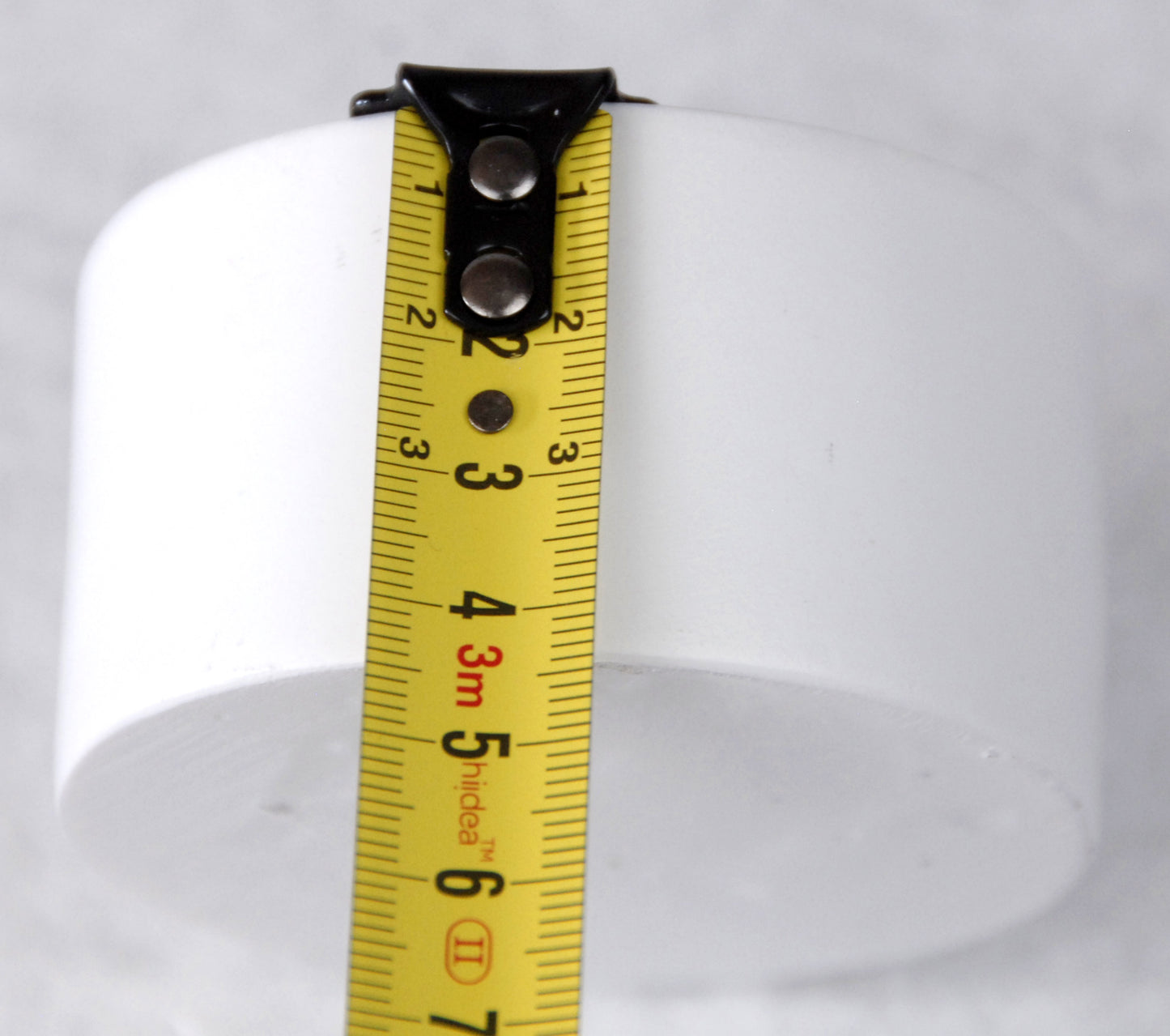 100mm Bastelset Polyresin Sockel weiß rund mit DIY-Schneekugel