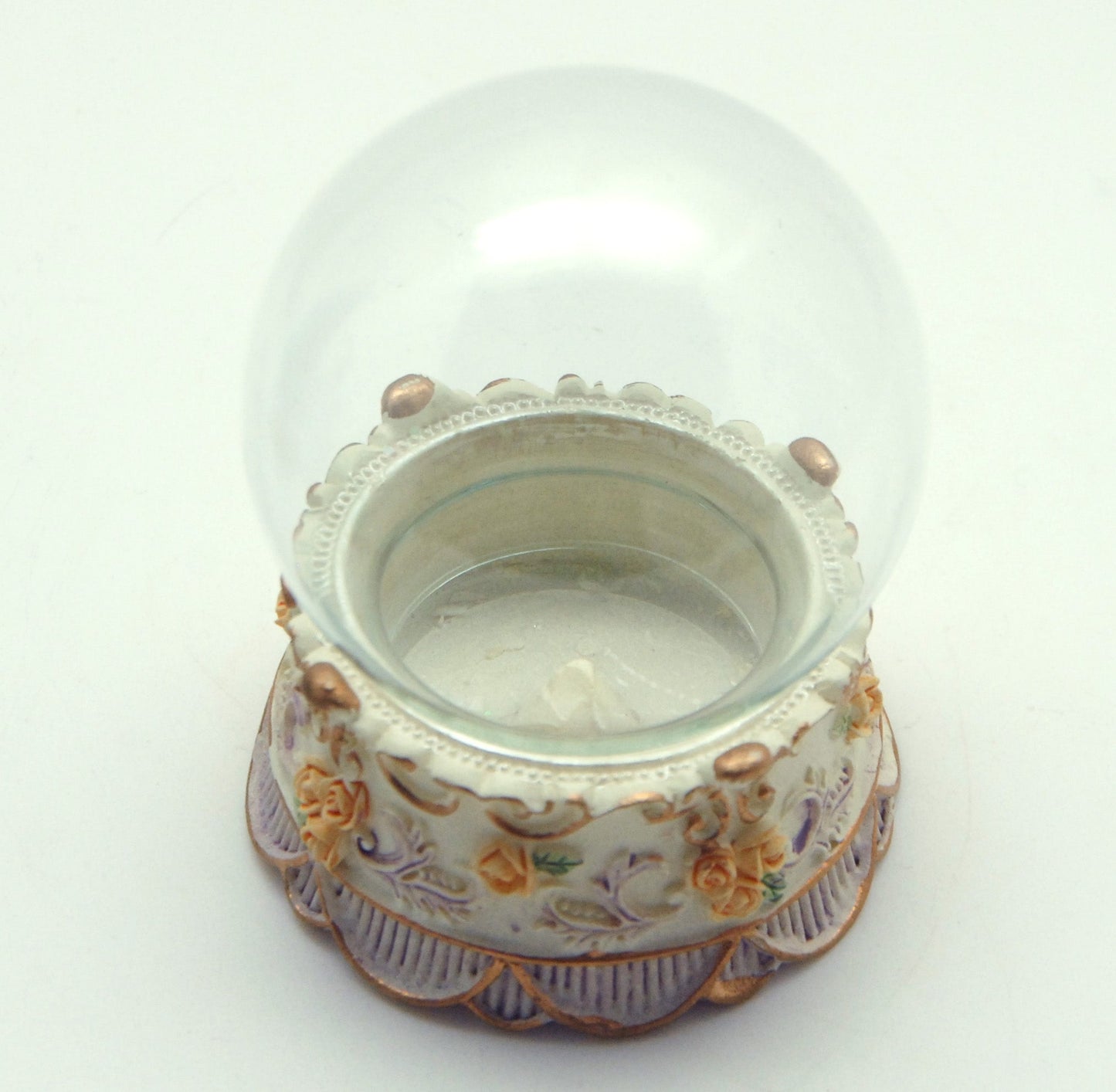 65mm-Do-it-Yourself Schneekugel mit Glas und Nostalgie-Sockel Bastelset - Schneekugelhaus