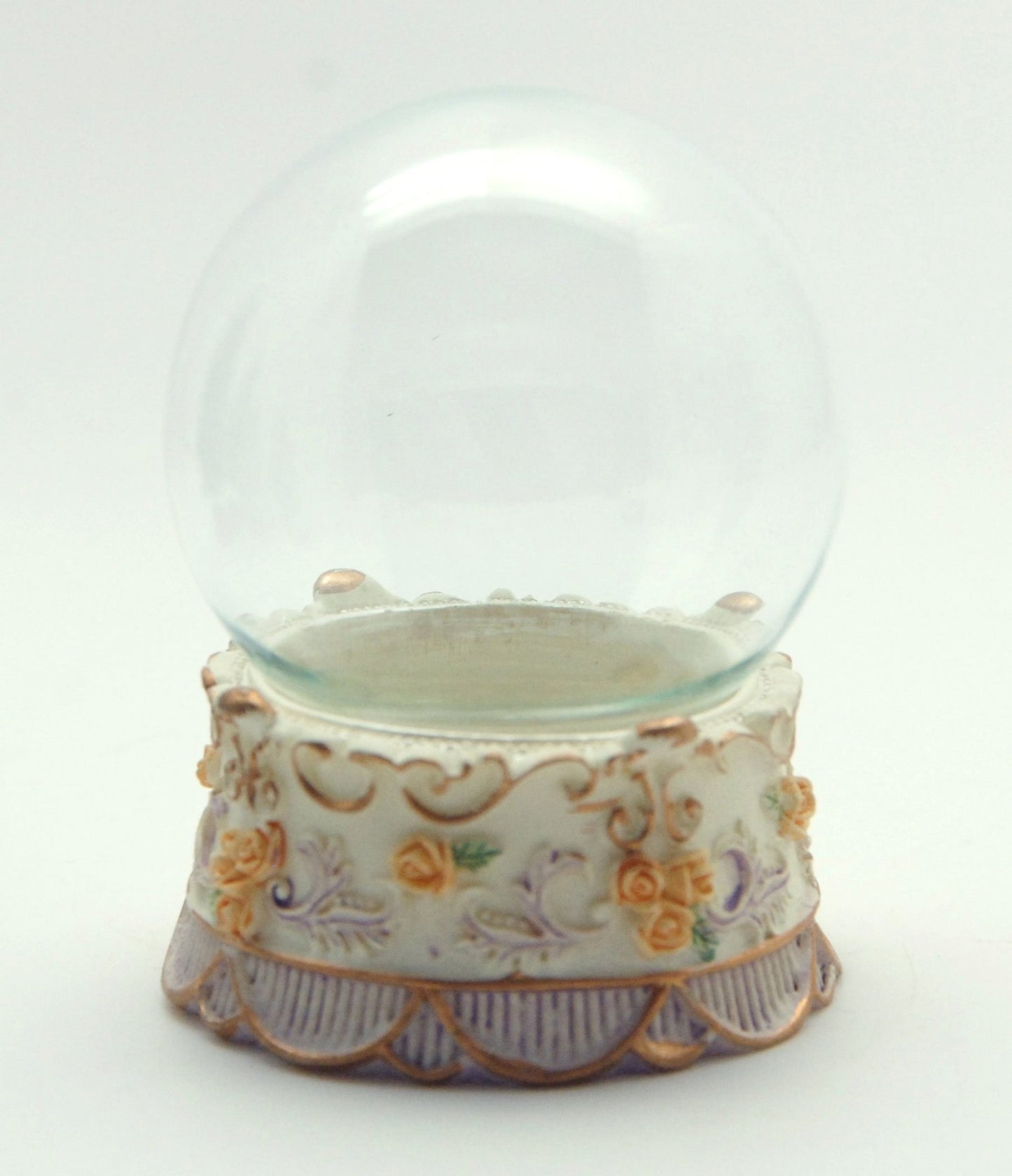 65mm-Do-it-Yourself Schneekugel mit Glas und Nostalgie-Sockel Bastelset - Schneekugelhaus