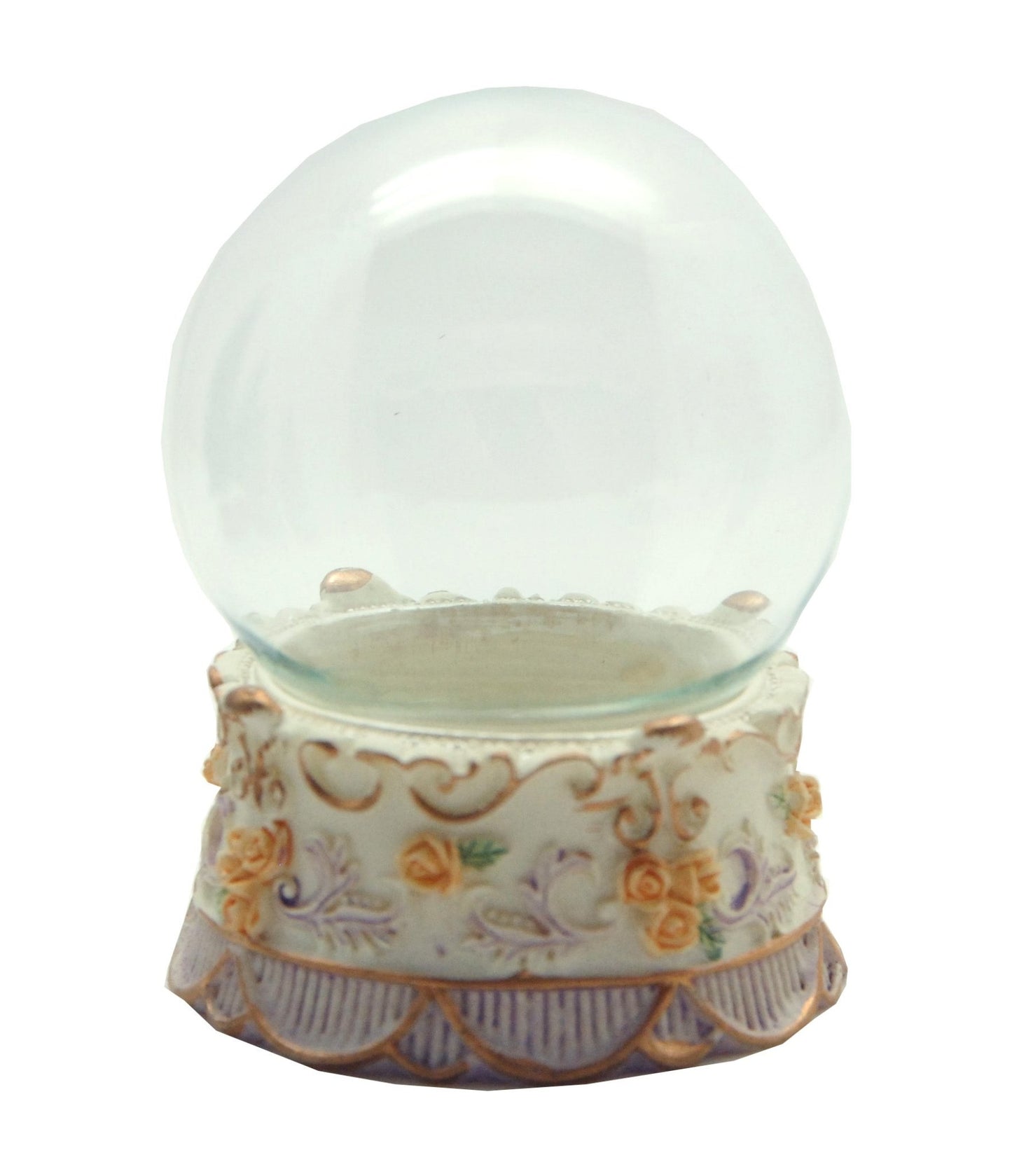 65mm-Do-it-Yourself Schneekugel mit Glas und Nostalgie-Sockel Bastelset - Schneekugelhaus