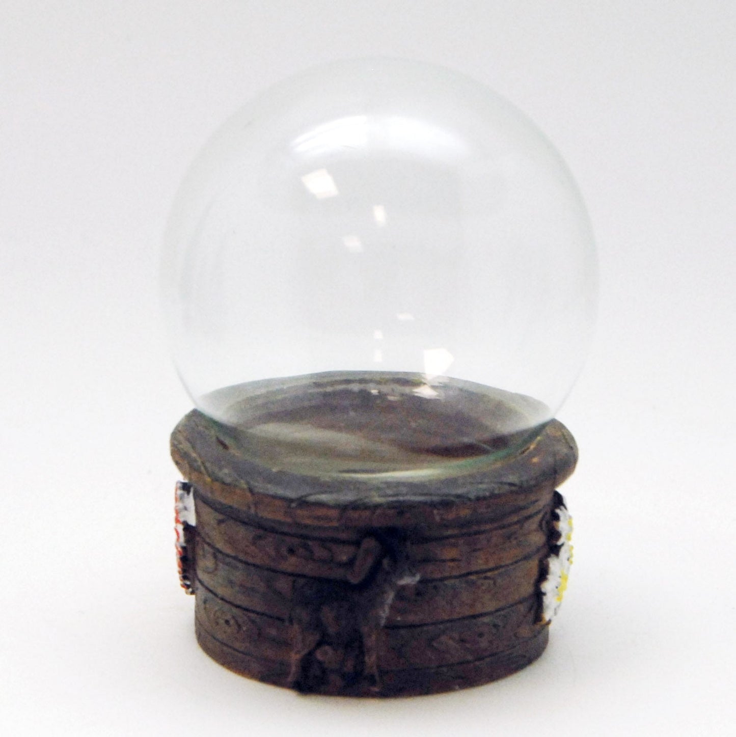 65mm-Do-it-Yourself Schneekugel mit Glas und Sockel Hüttengruß Bastelset - Schneekugelhaus