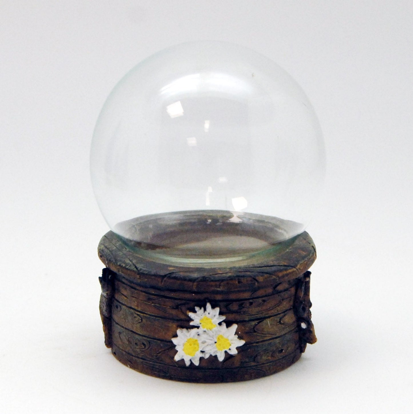 65mm-Do-it-Yourself Schneekugel mit Glas und Sockel Hüttengruß Bastelset - Schneekugelhaus