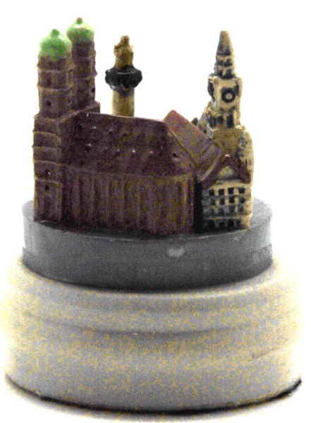 Bastel-Figur München Marienplatz für DIY Schneekugel - Schneekugelhaus