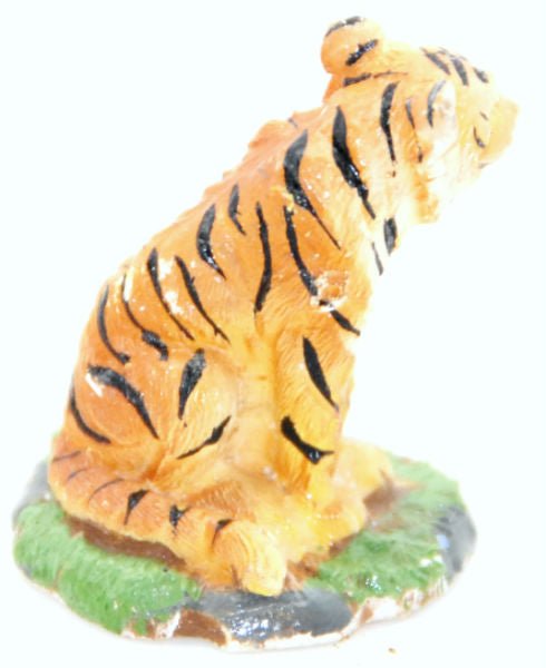 Bastelfigur Tiger für DIY Schneekugel - Schneekugelhaus