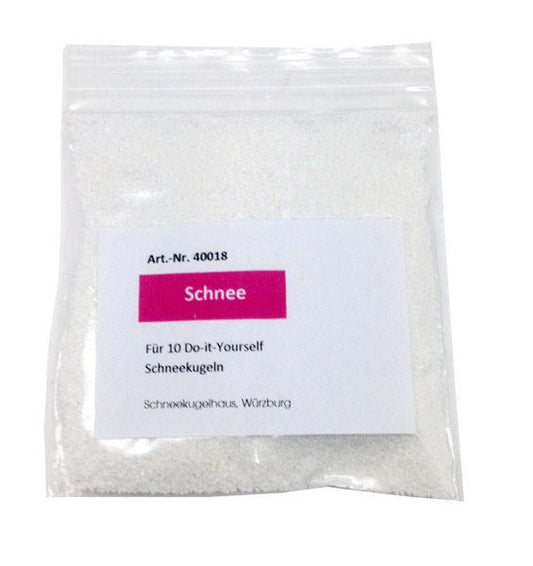 Großpackung Schnee für 10 Do-it-Yourself Schneekugeln - Schneekugelhaus