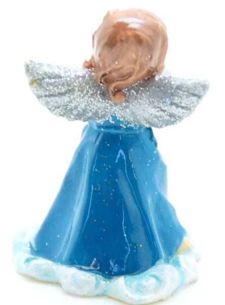 Modell für 3D-Schneekugel - blauer Engel mit Schale - Schneekugelhaus