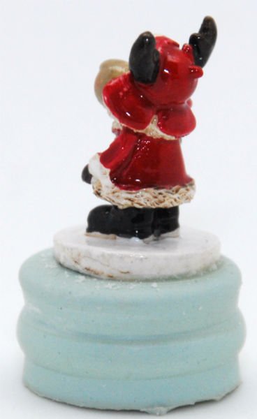 Modell für 3D-Schneekugel - Elch im Schnee mit Tannenbaum - Schneekugelhaus