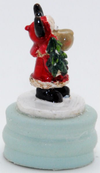 Modell für 3D-Schneekugel - Elch im Schnee mit Tannenbaum - Schneekugelhaus
