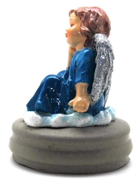 Modell für 3D-Schneekugel - Engel in blau - Schneekugelhaus