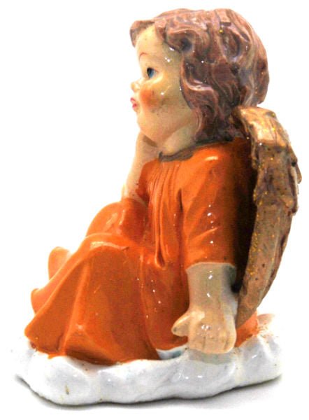 Modell für 3D-Schneekugel - Engel in terrakotta - Schneekugelhaus