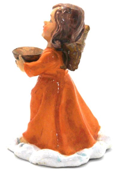 Modell für 3D-Schneekugel Engel mit Schale - Schneekugelhaus