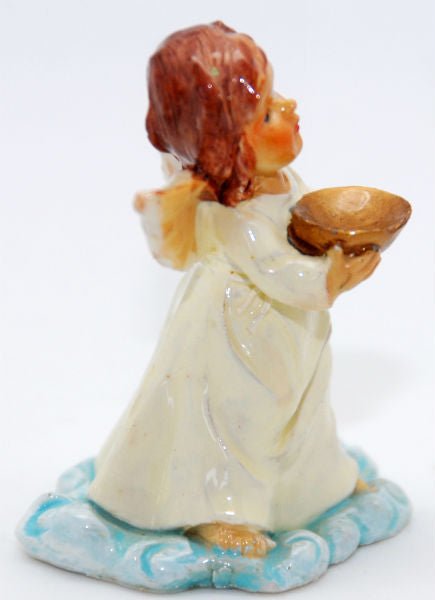Modell für 3D-Schneekugel Engel mit Schale - Schneekugelhaus