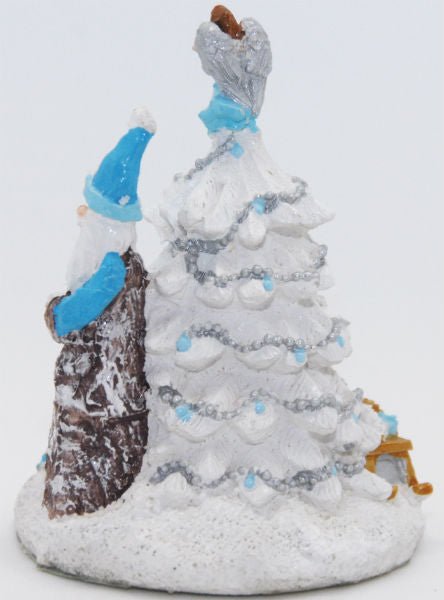 Modell für 3D-Schneekugel - Glamour Christmas Santa türkis - Schneekugelhaus