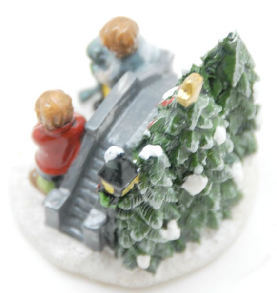 Modell für 3D-Schneekugel - Kinder spielen Eishockey - Schneekugelhaus