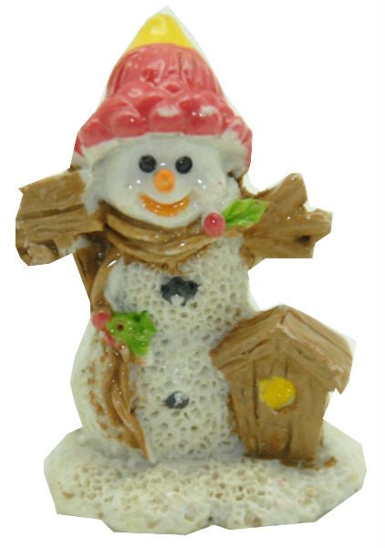 Modell für 3D-Schneekugel - lustiger Schneemann - Schneekugelhaus