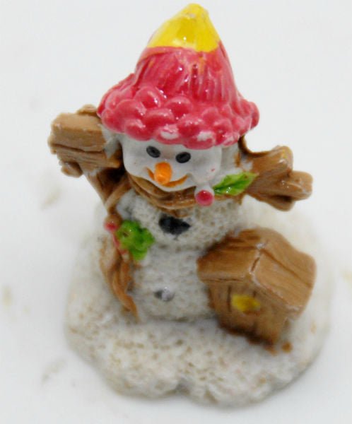 Modell für 3D-Schneekugel - lustiger Schneemann - Schneekugelhaus