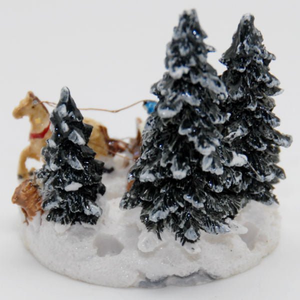 Modell für 3D-Schneekugel - romantische Kutschfahrt - Schneekugelhaus