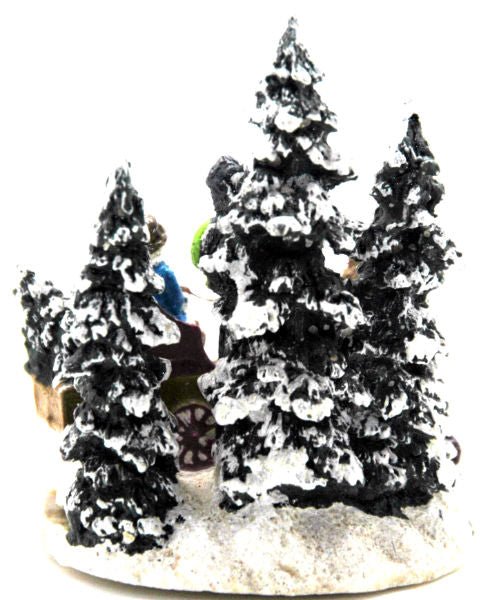 Modell für 3D-Schneekugel - Romantische Kutschfahrt - Schneekugelhaus