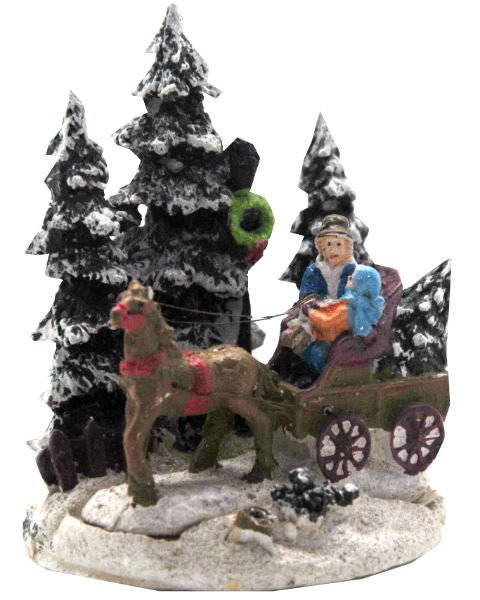 Modell für 3D-Schneekugel - Romantische Kutschfahrt - Schneekugelhaus