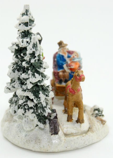 Modell für 3D-Schneekugel - romantische Kutschfahrt - Schneekugelhaus