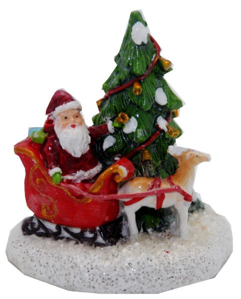 Modell für 3D-Schneekugel Santa bringt Geschenke - Schneekugelhaus