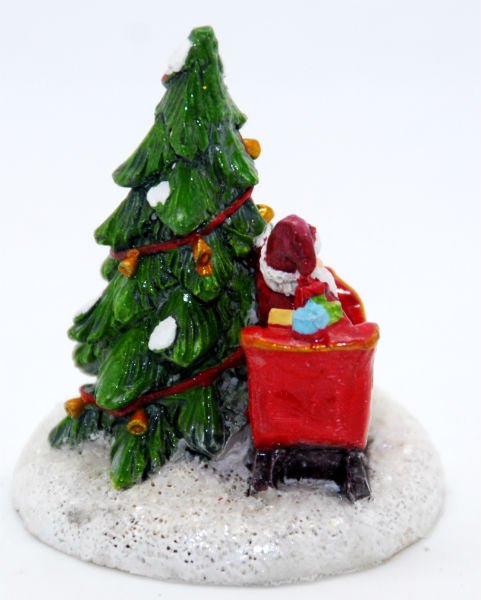 Modell für 3D-Schneekugel Santa bringt Geschenke - Schneekugelhaus