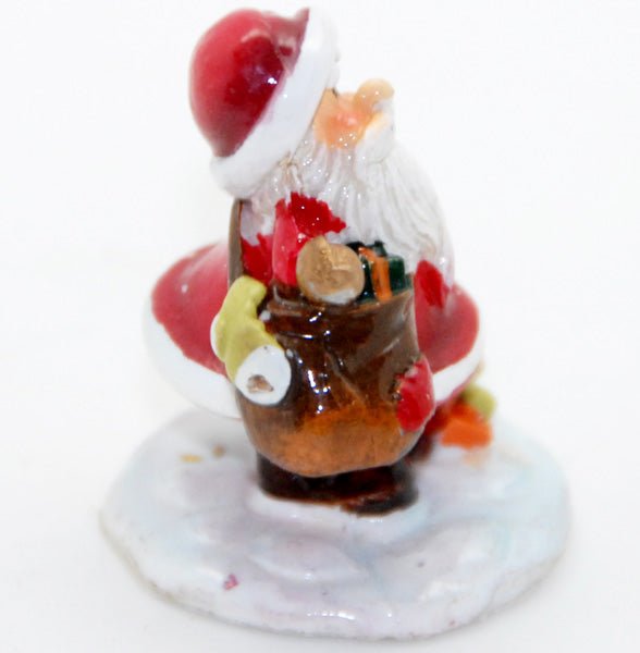 Modell für 3D-Schneekugel - Santa mit Geschenken - Schneekugelhaus