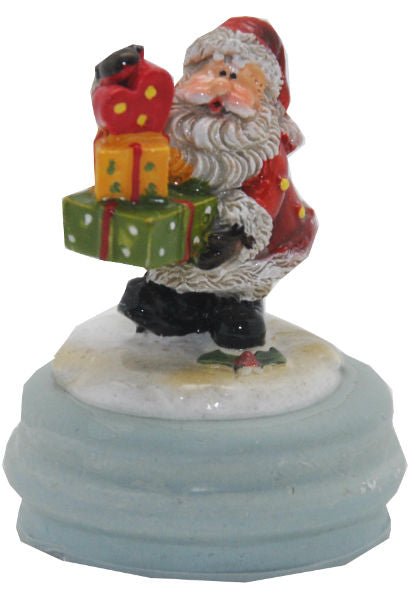 Modell für 3D-Schneekugel - Santa mit Geschenken - Schneekugelhaus