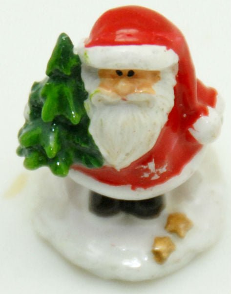 Modell für 3D-Schneekugel - Santa mit Tannenbaum - Schneekugelhaus
