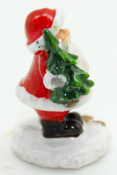 Modell für 3D-Schneekugel - Santa mit Tannenbaum - Schneekugelhaus