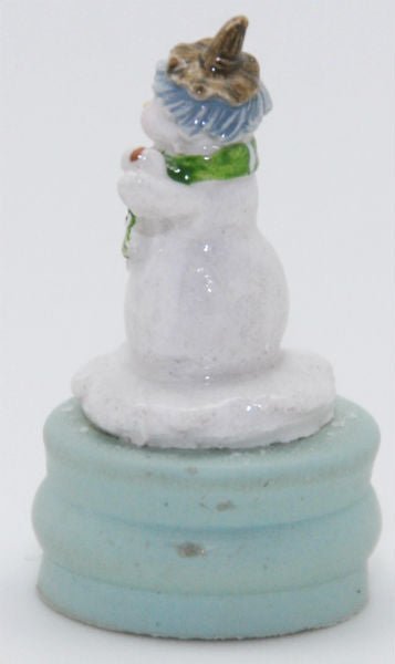 Modell für 3D-Schneekugel - Schneemann mit Hund - Schneekugelhaus
