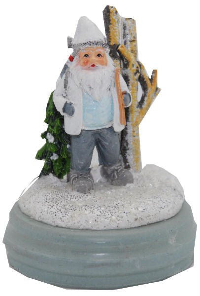 Modell für 3D-Schneekugel - Weißer Santa - Schneekugelhaus