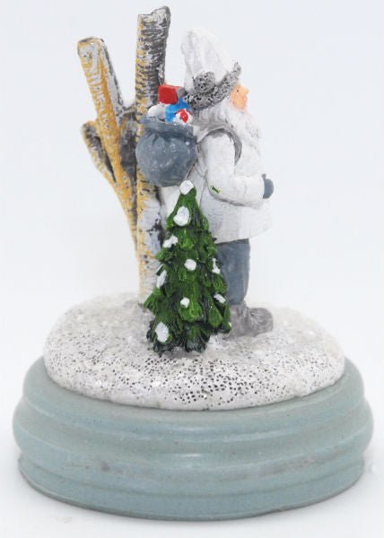 Modell für 3D-Schneekugel - Weißer Santa - Schneekugelhaus