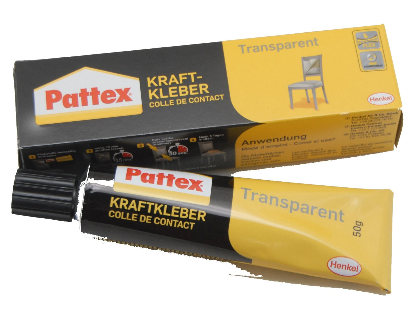 Pattex Kraftkleber Transparent für Glas-Schneekugel - Schneekugelhaus