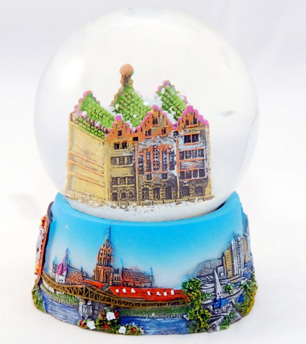 Schneekugel Frankfurt - Rathaus Römer - Luftblase - Schneekugelhaus