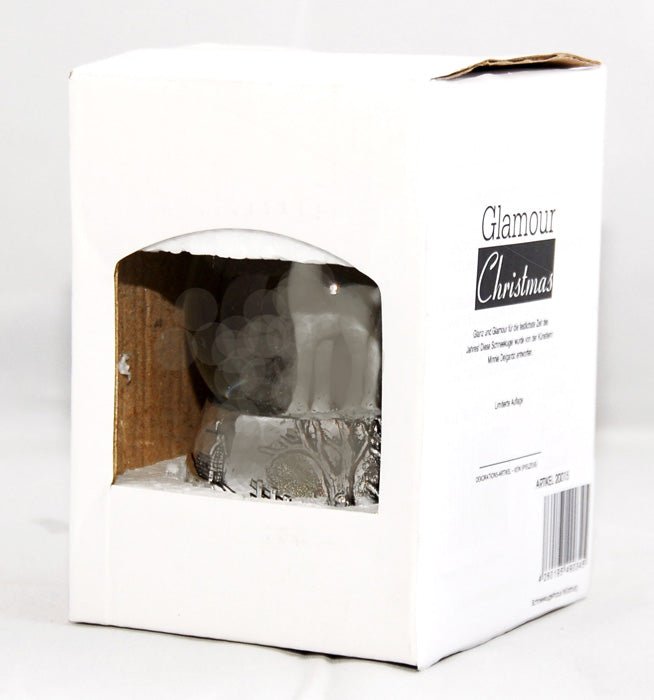 Schneekugel Schaukelpferd rot mittel - Schneekugelhaus