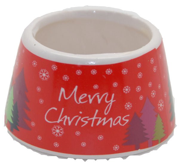 Sockel rot Merry Christmas für DIY-Schneekugel - Schneekugelhaus