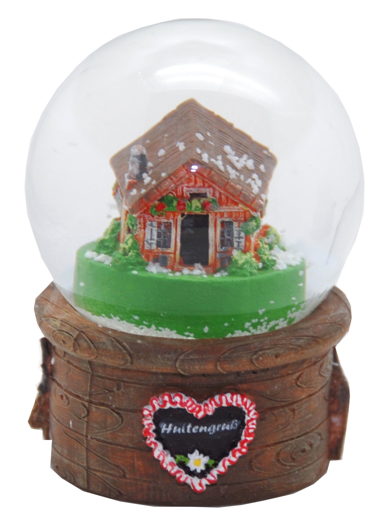 Souvenir Schneekugel Hüttengruß Almhütte - Schneekugelhaus