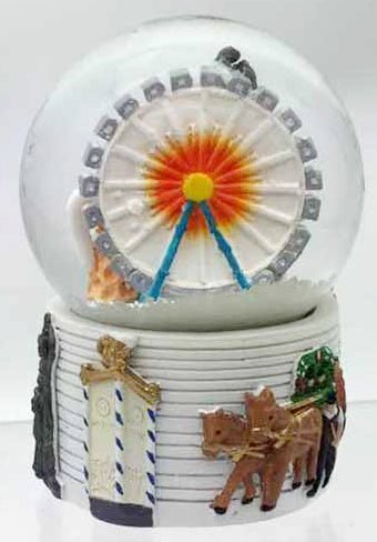 Souvenir Schneekugel München Oktoberfest Bayern - Luftblase - Schneekugelhaus