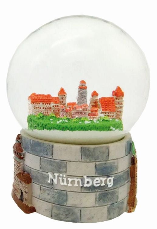 Souvenir Schneekugel Nürnberg Burg - Luftblase - Schneekugelhaus