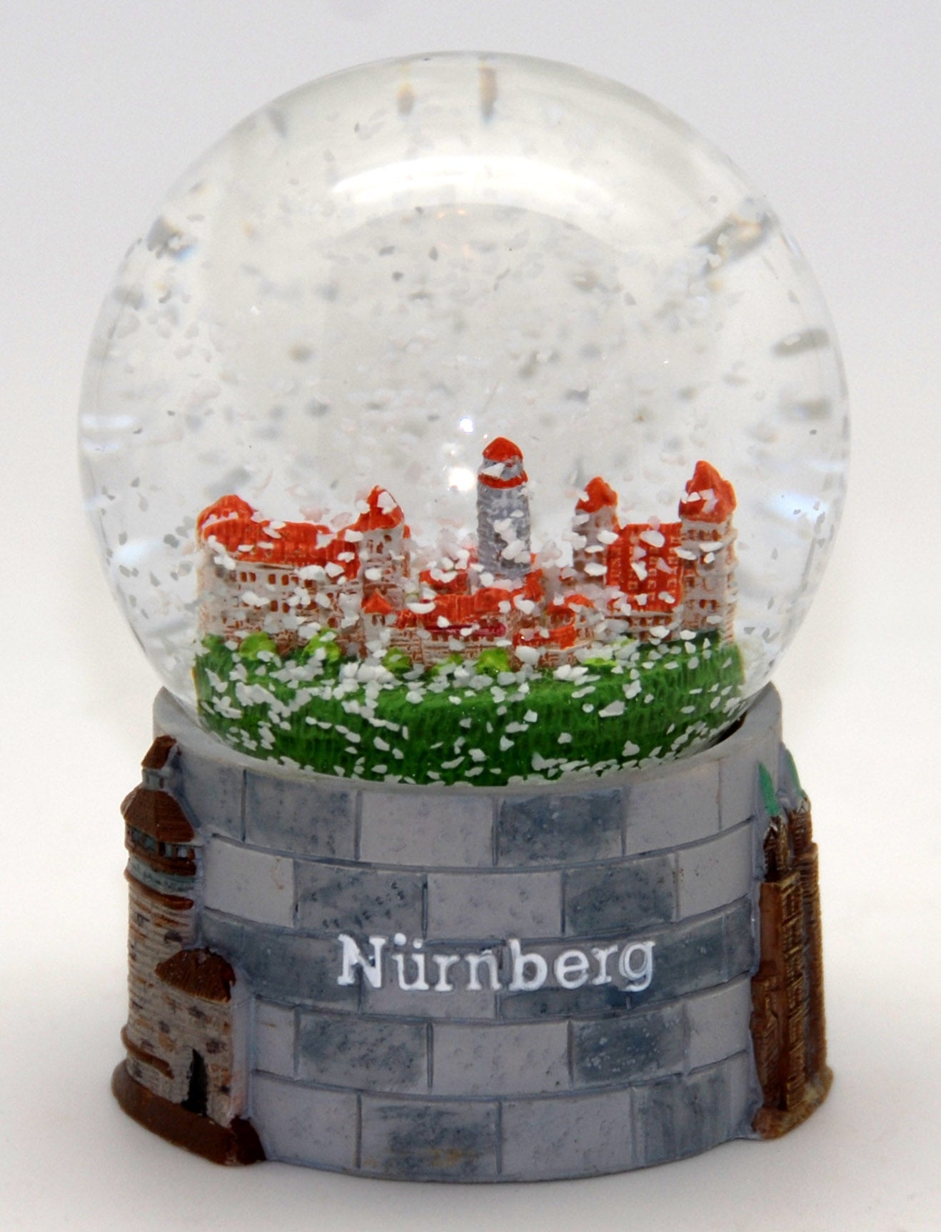 Souvenir Schneekugel Nürnberg Burg - Luftblase - Schneekugelhaus
