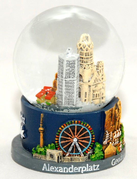 Souvenir Schneekugel Weihnachtsmarkt Berlin - Luftblase - Schneekugelhaus