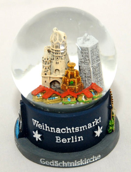 Souvenir Schneekugel Weihnachtsmarkt Berlin - Luftblase - Schneekugelhaus