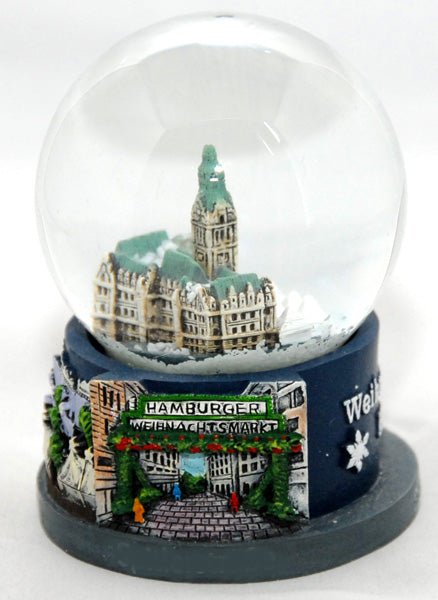 Souvenir Schneekugel Weihnachtsmarkt Hamburg - Schneekugelhaus